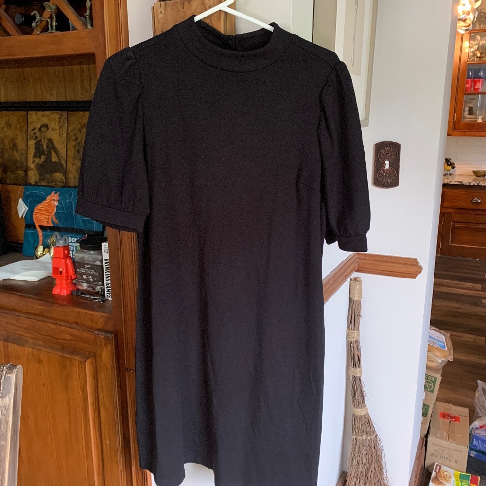 Loft puff sleeve back keyhole dress. Never worn.